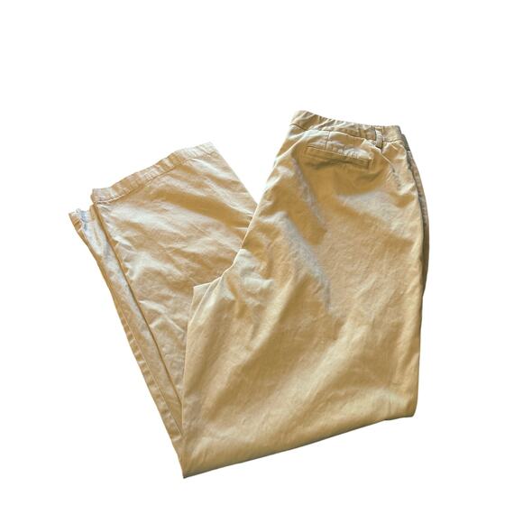 Lands' End Pants - GUC Land's End Women's Tan Khaki Pants Pockets Belt Loops Size 18